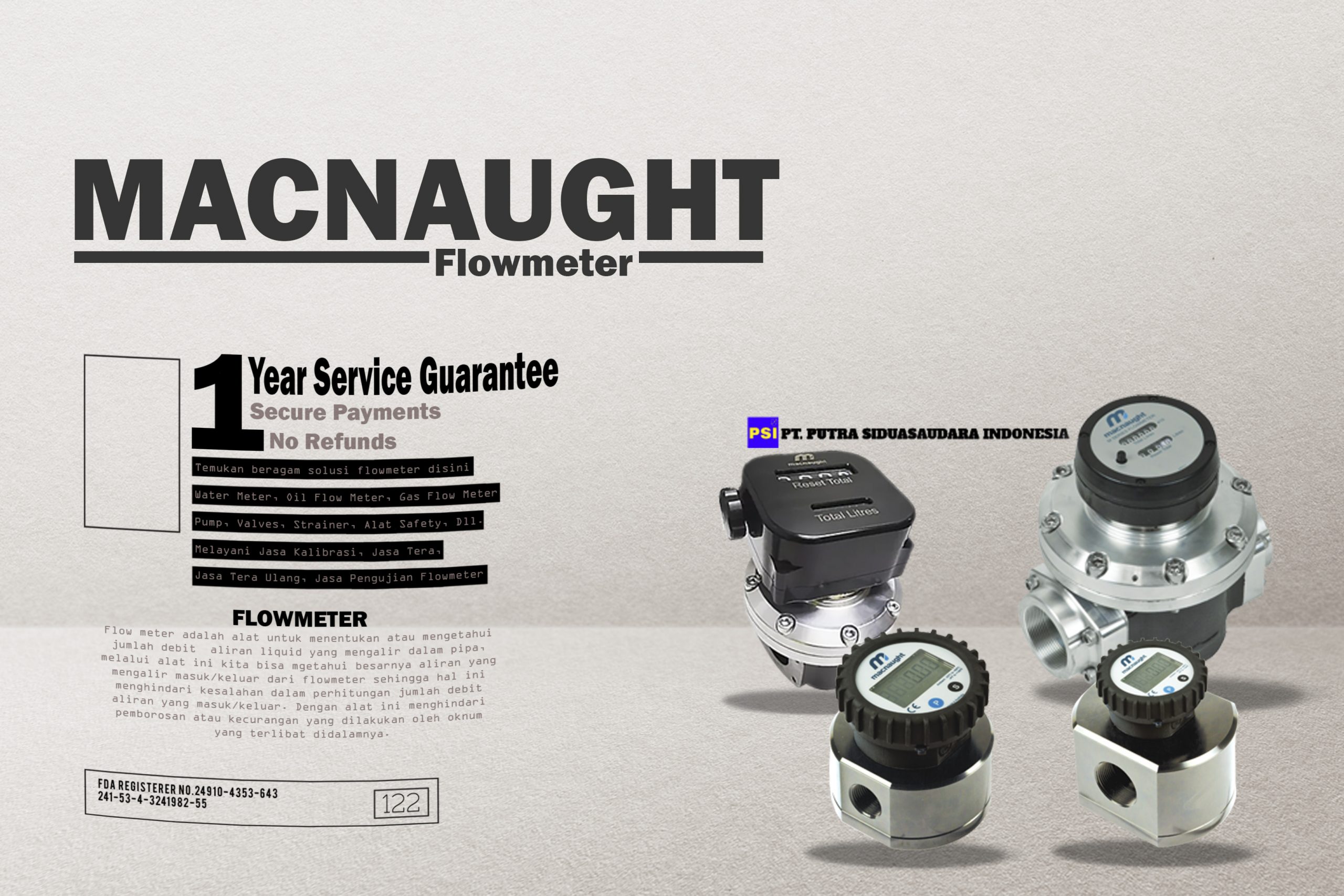 Macnaught flowmeter
