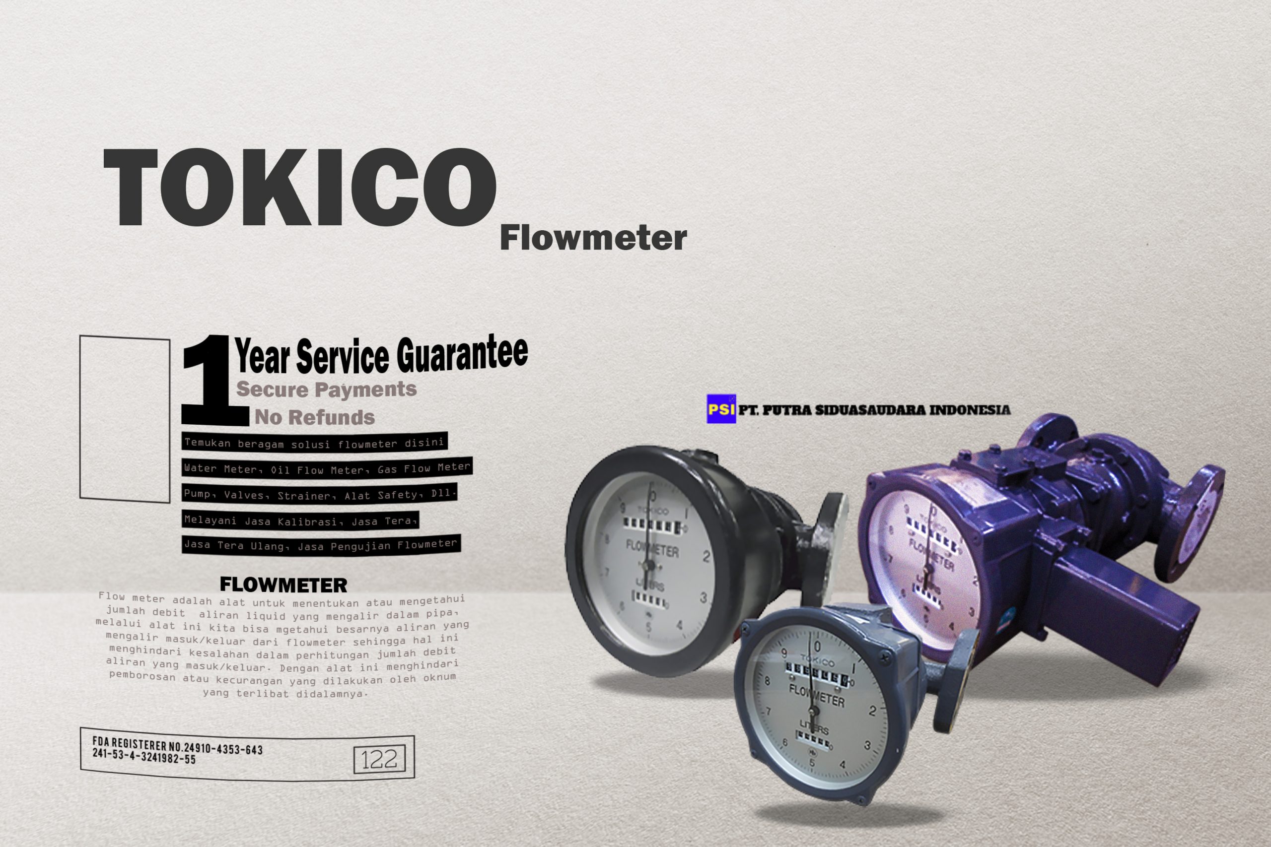 Tokico Flowmeter