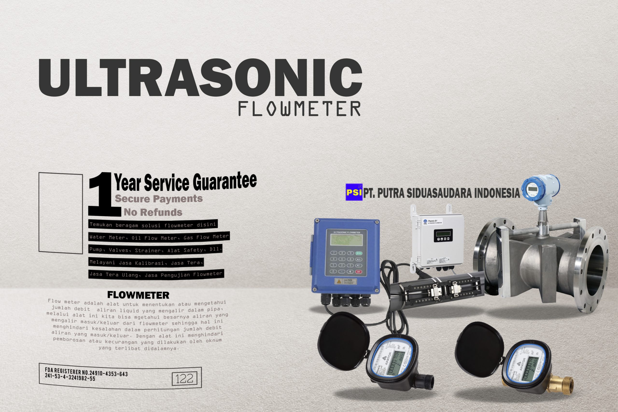 Ultrasonic Flowmeter, Ultrasonic Flow Meter